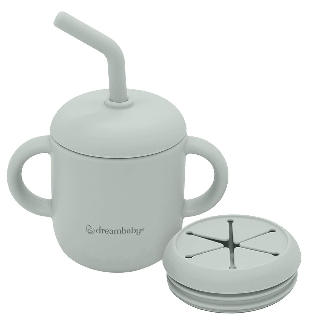 Dreambaby® Silicone No-Spill Drink and Snack Cup, Seafoam Green